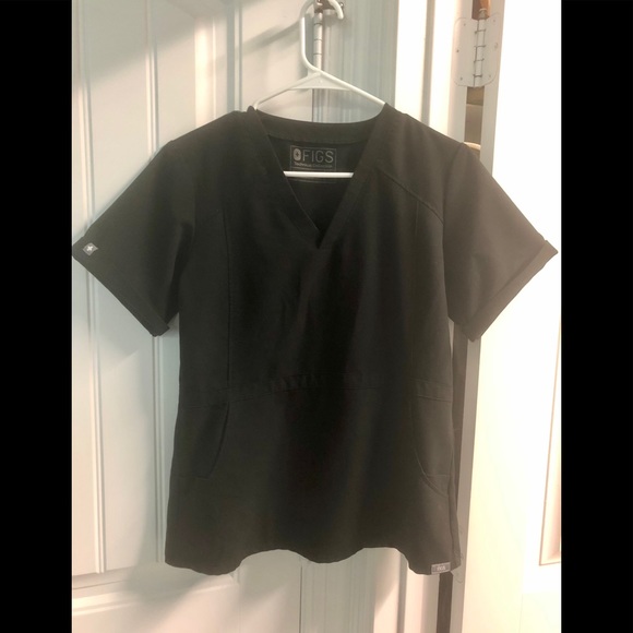 flores peplum scrub top